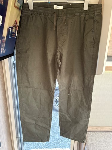 Khaki drawstring trousers - drawstring,