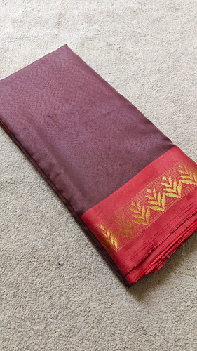 Brand new plum saree - brand,