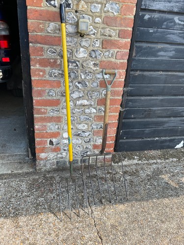 Long handled tine prong - prong, /