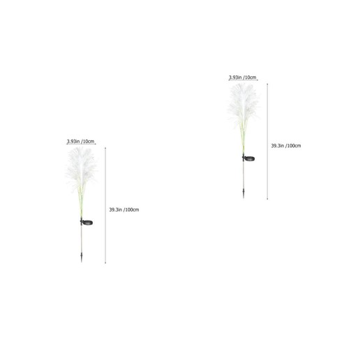 2pcs outdoor solar reed - solar, lights