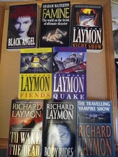 Richard Laymon Graham Masterton Horror Book Bundle, 8 Paperbacks