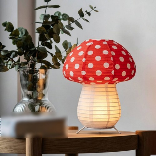 Paper toadstool night - toadstool, light