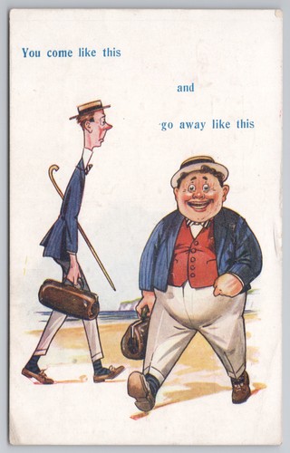 Postcard antique ww1 comic - postcard,