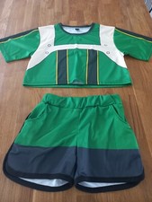 My Hero Academia T-Shirt Bakugou Katsuki Cosplay Tee Top Cropped Shirt+Shorts UK