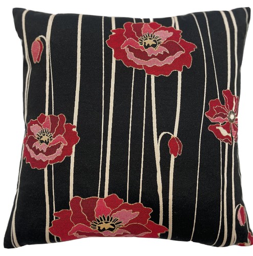 Red poppies cushion - poppies, cover