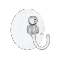 12x Clear Suction Hooks Strong