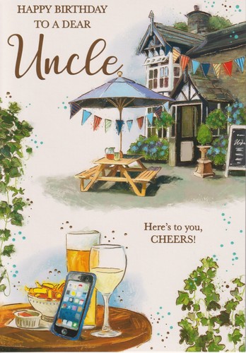 Uncle birthday greeting card - birthday,