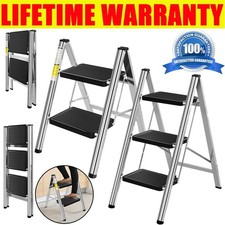 Folding step ladder safety - step,