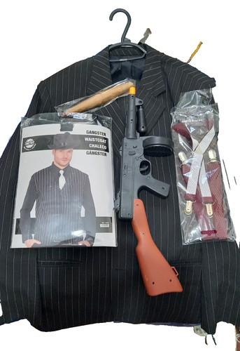 Mens gangster fancy dress - dress, 6