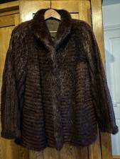 Vintage Real Nutria Fur Coat