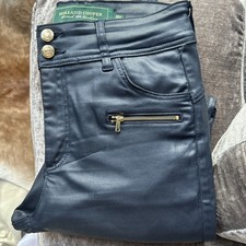 Holland Cooper Navy Coated Jodhpur Jeans 14