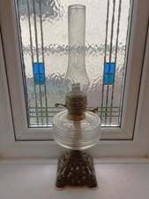 Vintage Chimney Paraffin Lamp