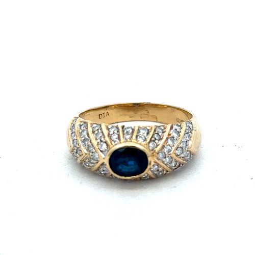 18ct yellow gold - , diamond