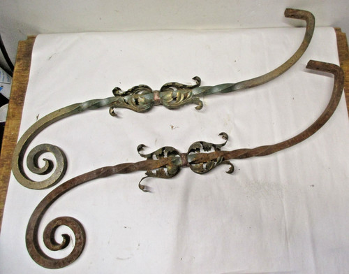 Two matching antique wrought - two,