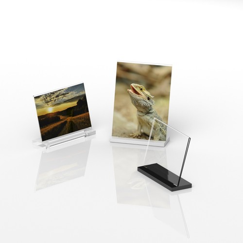 Modern acrylic photo frame - acrylic,