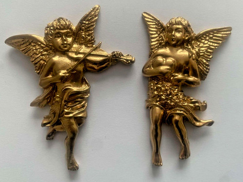 Applique ornate resin - ornate, cast