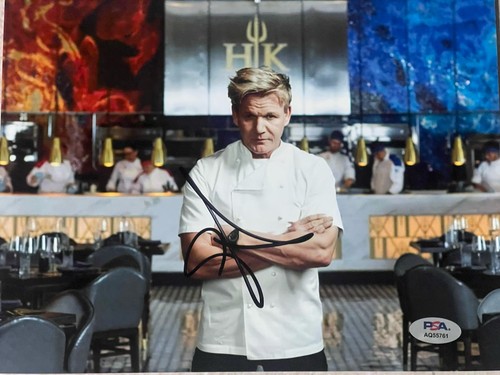 Gordon ramsay signed photo psa - gordon,