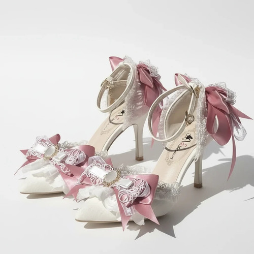 Ornate high heel - heel, shoes