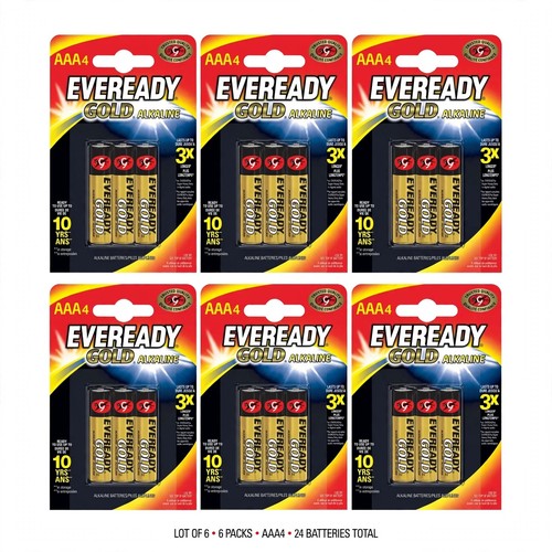 24x eveready gold aaa alkaline - aaa,