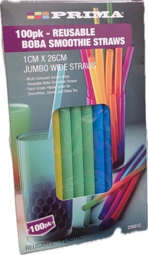 100pc plastic straws reusable - plastic,