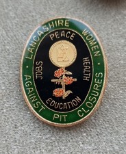 Lancashire WAPC Colliery Mining Miners Strike 1984 NUM  Badge