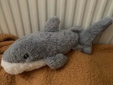 Keeleco Fluffy Shark Plush Cuddly Soft Toy 25cm Long Keel Toys