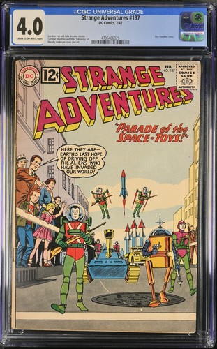 Strange adventures 137 cgc - adventures, 4.0