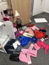 Our Generation 18-inch Doll and collection accessories and clothes with wardrobe