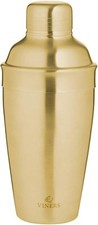 Barware Gold Brushed Stainless Steel Cocktail Shaker, 500 Millilitre