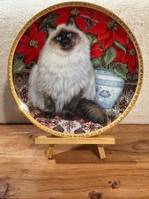 Siamese Cat Christmas Plate