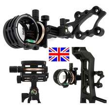 Archery 5 Pin Compound Bow Sight CNC Aluminum 0.019'' Micro-Adjust Sight RH LH