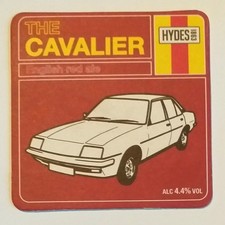 Beer mat.The Cavalier,Hydes Brewery,EnglishRedAle.Collectable Breweriana Coaster