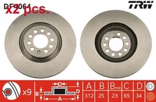 X2 PCS FRONT BRAKE DISC ROTOS