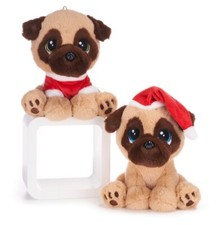 NEW OFFICIAL 12" CHRISTMAS PUG