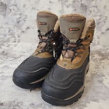 Hi-Tec 200 Peak Snow Boots Women's UK 5 Brown Black Fleece Waterproof C