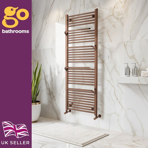 Bronze bathroom radiator - bronze,
