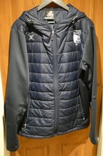 Bedford Blues Rugby Club training jacket by Gilbert, XL, navy, VGC