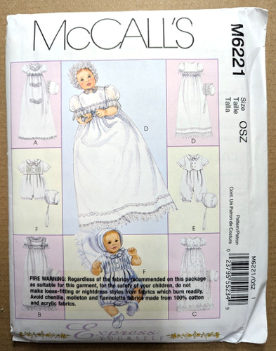 Mccall m6221 newbrn lrg - m6221, newbrn-lrg