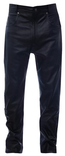 Mens black leather jeans - mens,