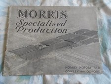 Morris Specialized Production brochure Sep 1934 Cowley Factory