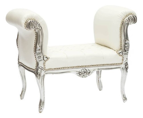 Bench wood silver leaf - bench,