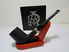 Dunhill White Spot Pipe 4212 Shell Briar Silver 925 Band Chimney Straight Pipe