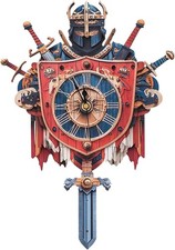 3D Wooden Knight Clock Puzzle