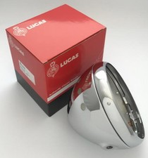 Lucas Headlamp Shell 99-7039 7" Chrome Triumph T140 1973-78