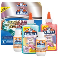 Elmer’s Metallic Slime Kit | Slime Supplies Include Metallic PVA Glue &