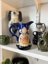 Vintage Old Tupton Ware Jug Floral Art Nouveau Design 6” Tall