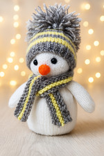 Knitting Pattern  Snowman