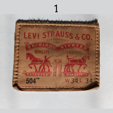 Genuine vintage Levi leather label (crafts / sewing / upcycling)