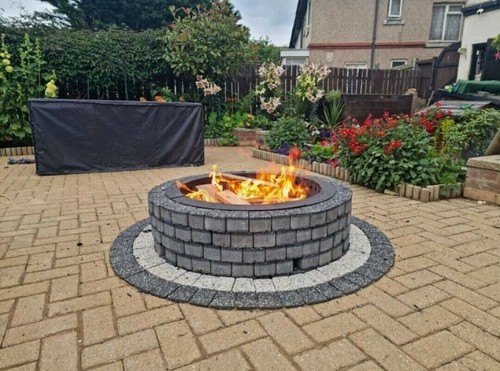 140cm fire pit brick - , concrete