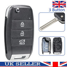 3 Button Remote Flip Key Fob Case For KIA Sportage CEED Sorento Rio Soul Optima